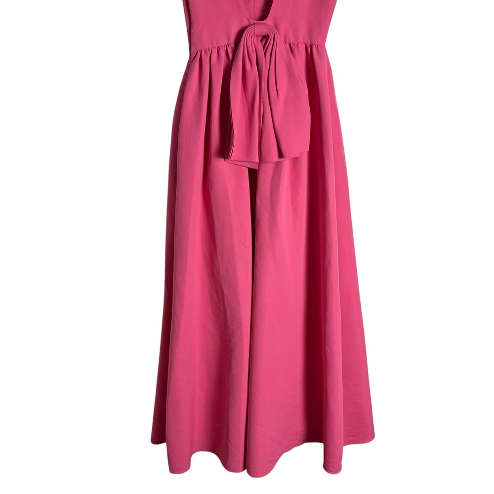 Sachin & Babi Katrina Pink Sleeveless V-Neck Bow Back Formal Gown Size 0 - Picture 12 of 16